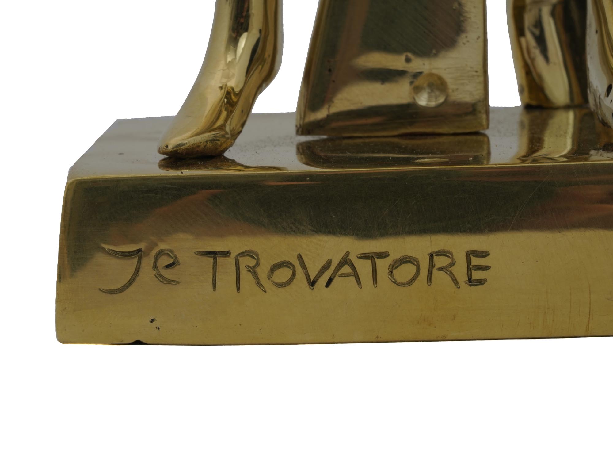 BRONZE TROVATORE SCULPTURE BY GIORGIO DE CHIRICO PIC-7